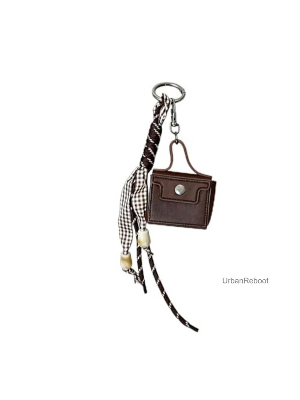 PU Mini Wallet Purse Charm Keychain for Handbag Tote